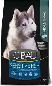 Сухой корм Farmina CIBAU Sensitive Fish Medium Maxi Breed с рыбой для взрослых собак средних и крупных пород 12кг (31037)