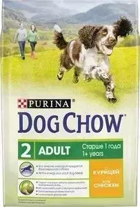 Сухой корм DOG CHOW Adult with Chicken с курицей для взрослых собак 2,5кг (12308786)