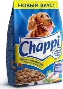Сухой корм Chappi Сытный обед с аппетитной курочкой, овощами и травами для собак 15кг (YY082)