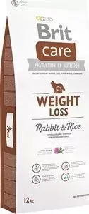 Сухой корм Brit Care Weight Loss Rabbit Rice гипоаллергенный с кроликом и рисом для собак с избыточным весом 12кг (132736)