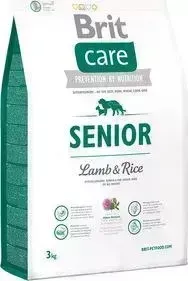 Сухой корм Brit Care Senior All Breed Lamb Rice гипоаллергенный с ягненком и рисом для пожилых собак всех пород 3кг (132716)