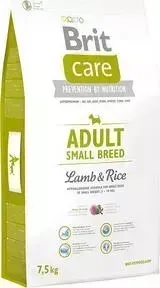 Сухой корм Brit Care Adult Small Breed Lamb Rice гипоаллергенный с ягненком и рисом для взрослых собак мелких пород 7,5кг (132706)