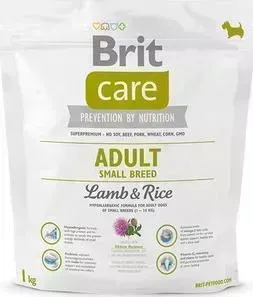 Сухой корм Brit Care Adult Small Breed Lamb Rice гипоаллергенный с ягненком и рисом для взрослых собак мелких пород 1кг (132708)