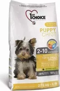Сухой корм 1-ST CHOICE Puppy Growth Toy Small Breeds Chicken с курицей для щенков мелких пород с 2 до 10 месяцев 1кг (102.301)