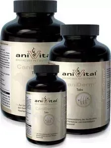 Пищевая добавка Anivital CaniDerm для улучшения состояния кожи и шерсти для собак 120таб/280г (523835)