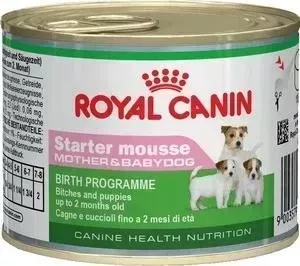 Консервы Royal Canin Starter Mousse Mother Babydog щенков до 2-х месяцев, беременных и кормящих собак 195г (664002)
