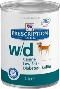 Консервы Hill&amp;#039;s Hill&s Prescription Diet w/d Canine Low Fat Diabetes диета при лечении сахарного диабета, запоров, колитов для собак 370г (8017): характерист
