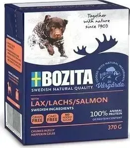 Консервы BOZITA Salmon кусочки в желе с лососем для собак 370г (4260)