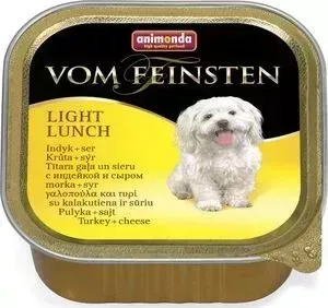 Консервы Animonda Vom Feinsten Light Lunch облегченное меню с индейкой и сыром для собак 150г (82970)