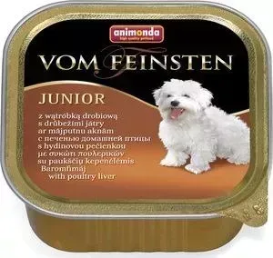 Консервы Animonda Vom Feinsten Junior с печенью домашней птицы для щенков и юниоров 150г (82976)