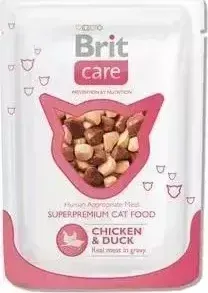 Паучи Brit Care Cat Chicken Duck с курицей и уткой для кошек 80г (100121)