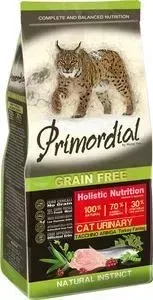 Сухой корм Primordial Grain Free Holistic Cat Urinary with Turkey Herring беззерновой с индейкой и сельдью для кошек с МКБ 2кг (MGSP1402): характерист
