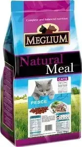 Сухой корм MEGLIUM Natural Meal Cat Adult Fish с рыбой для взрослых кошек 3кг (MGS0203)