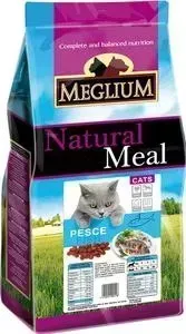 Сухой корм MEGLIUM Natural Meal Cat Adult Fish с рыбой для взрослых кошек 15кг (MGS0215)
