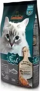 Сухой корм Leonardo Adult Fish с рыбой для здоровья кожи и шерсти для кошек 7,5кг (758425/758422)