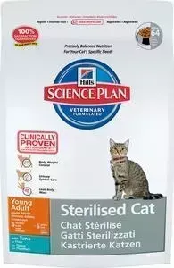 Сухой корм Hill&amp;#039;s Hill&s Science Plan Sterilised Cat Young Adult with Tuna с тунцом для стерилизованных кошек от 6 мес до 6 лет 3,5кг (9355)