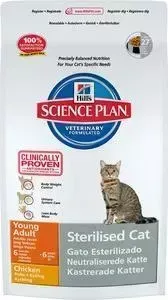Сухой корм Hill&amp;#039;s Hill&s Science Plan Sterilised Cat Young Adult with Chicken с курицей для стерилизованных кошек от 6 мес до 6 лет 3,5кг (9354): характерист