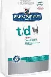 Сухой корм Hill&amp;#039;s Hill&s Prescription Diet t/d Feline Dental Health диета при лечении заболеваний полости рта для кошек 1,5кг (8688)