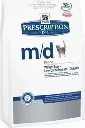 Сухой корм Hill&amp;#039;s Hill&s Prescription Diet m/d Feline Weight Loss диета при лечении сахарного диабета и ожирения для кошек 1,5кг (8685)