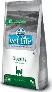 Сухой корм Farmina Vet Life Obesity Feline диета при ожирении для кошек 2кг (25333)