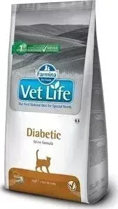 Сухой корм Farmina Vet Life Diabetic Feline диета при сахарном диабете для кошек 2кг (25326)