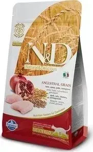 Сухой корм Farmina ND Neutered Cat LG Chicken Pomegranate низкозерновой с курицей и гранатом для стерилизованных кошек 10кг (00754)