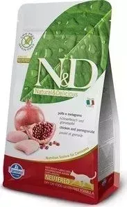 Сухой корм Farmina ND Neutered Cat GF Chicken Pomegranate беззерновой с курицей и гранатом для стерилизованных кошек 5кг (32690)