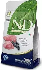 Сухой корм Farmina ND Adult Cat GF Lamb Blueberry беззерновой с ягненком и черникой для кошек 1,5кг (20208)