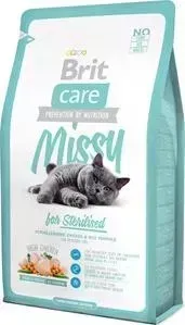 Сухой корм Brit Care Cat Missy for Sterilised гипоаллергенный с курицей и рисом для стерилизованных кошек 7кг (132624)
