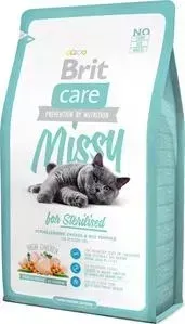 Сухой корм Brit Care Cat Missy for Sterilised гипоаллергенный с курицей и рисом для стерилизованных кошек 2кг (132625)