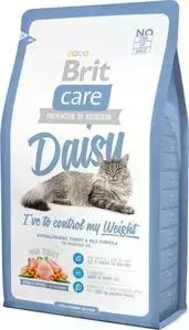 Сухой корм Brit Care Cat Daisy гипоаллергенный с индейкой и рисом для кошек с избыточным весом 7кг (132621)