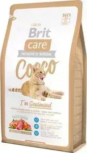 Сухой корм Brit Care Cat Cocco Gourmand гипоаллергенный беззерновой с уткой и лососем для кошек-гурманов 2кг (132628)