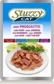 Паучи Stuzzy Cat Skin Care Heart Support with Нам кусочки в соусе с ветчиной, забота о коже и сердце для кошек 100г (132.С2403)