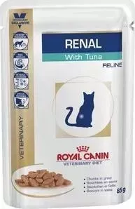 Паучи Royal Canin Renal Feline with Tuna диета с тунцом при хронической почечной недостаточности для кошек 85г (795001)