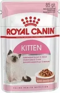 Паучи Royal Canin Kitten Instinctive кусочки в соусе для котят с 4 до 12 мес 85г (481001)