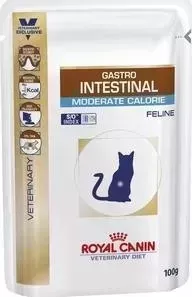 Паучи Royal Canin Gastro Intestinal Moderate Calorie Feline диета при нарушении пищеварения/панкреатит для кошек 100г (767001)
