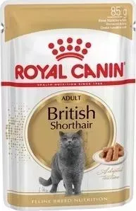 Паучи Royal Canin British Shorthair Adult кусочки в соусе для кошек британской короткошерстной породы 85г (540001)