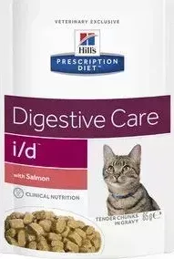 Паучи Hill&amp;#039;s Hill&s Prescription Diet i/d Digestive Care with Salmon с курицей диета при лечении заболеваний ЖКТ для кошек 85г (1883)