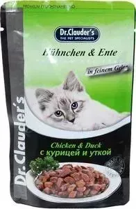 Паучи Dr.Clauder&amp;#039;s Dr.Clauder&s Chicken Duck in Sauce с курицей и уткой кусочки в соусе для кошек 100г