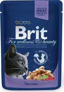 Паучи Brit Premium Cat Cod Fish с треской для кошек 100г (100307)