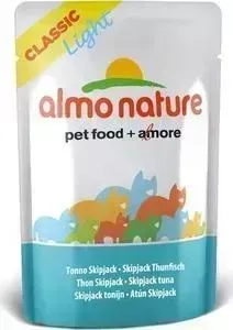 Паучи Almo Nature Classic Light Adult Cat with Skip Jack Tuna с полосатым тунцом для стерилизованных кошек 55г (4903)