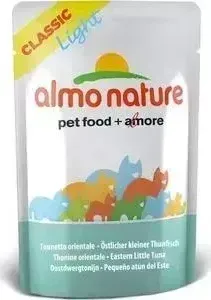 Паучи Almo Nature Classic Light Adult Cat with Eastern Little Tuna с пятнистым индо-тихоокеанским тунцом для стерилизованных кошек 55г (4897): характе