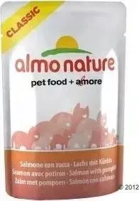 Паучи Almo Nature Classic Adult Cat with Salmon and Pumpkin с лососем и тыквой для кошек 55г (4415)