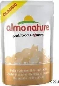 Паучи Almo Nature Classic Adult Cat with Chicken and Salmon с курицей и лососем для кошек 55г (4408)