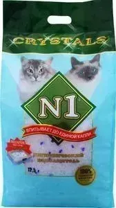 Наполнитель N1 Crystals впитывающий силикагель для кошек 12,5л (92205Н)