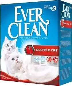 Наполнитель Ever Clean Multiple Cat комкующийся с ароматизатором для нескольких кошек в доме 6л