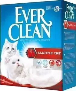 Наполнитель Ever Clean Multiple Cat комкующийся с ароматизатором для нескольких кошек в доме 10л