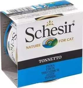 Консервы Schesir Nature for Cat Tuna кусочки в желе с тунцом для кошек 85г (С135)