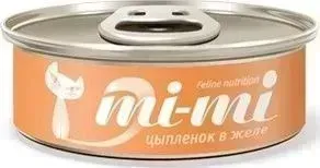 Консервы Mi-Mi Feline Nutrition цыпленок в желе для кошек 80г
