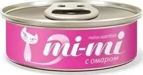 Консервы Mi-Mi Feline Nutrition с омаром кусочки в желе для кошек 80г